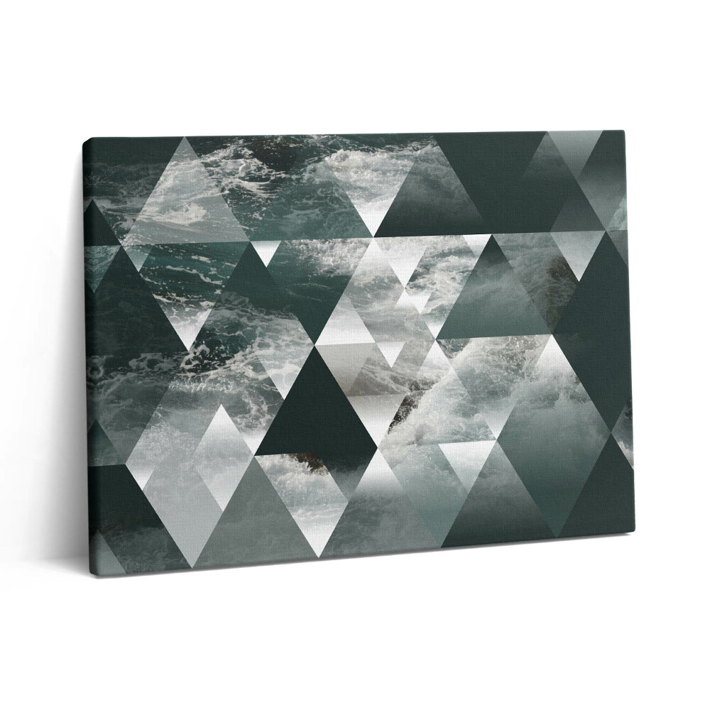 Vászonkép falra 80x60 Tengeri hullámok geometriai absztrakciója