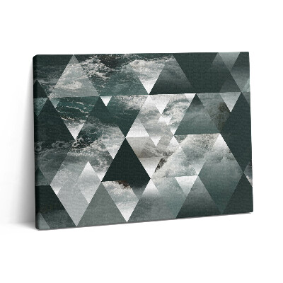 Vászonkép falra 80x60 Tengeri hullámok geometriai absztrakciója