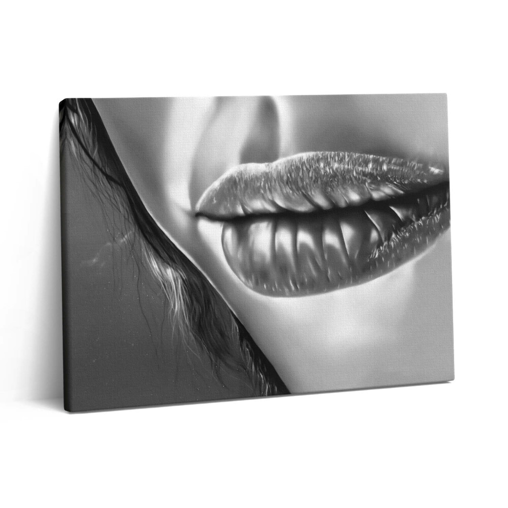 Vászonkép falra 80x60 Egy nő szája