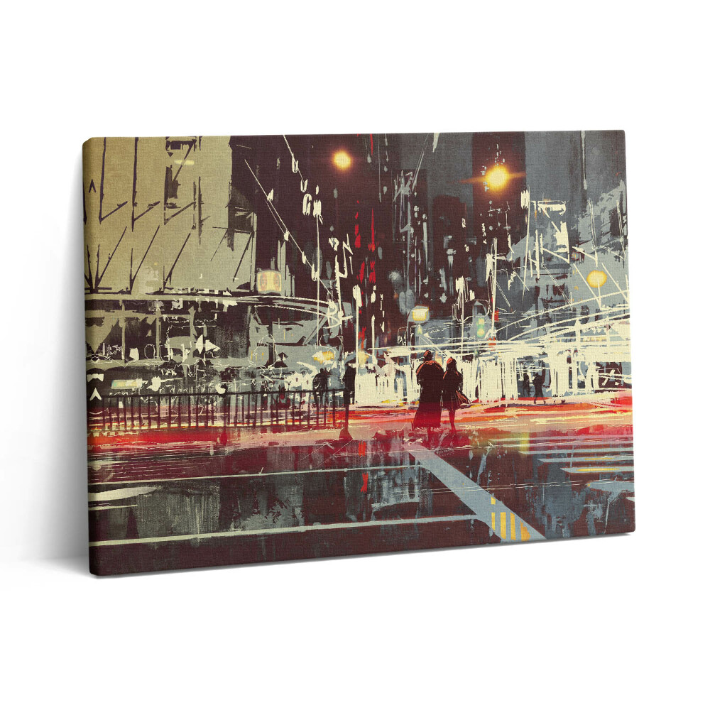 Vászonkép falra 80x60 A város éjszakai jelenete