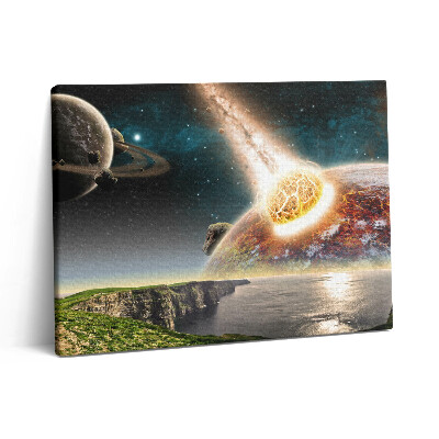 Vászonkép falra 80x60 Világvége bolygók