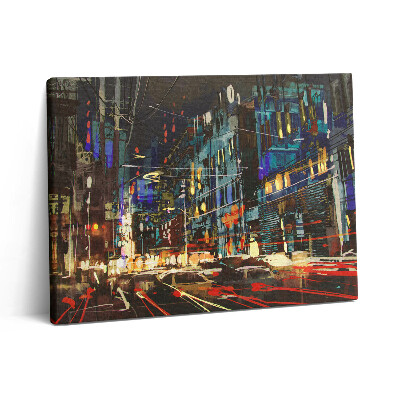 Vászonkép falra 80x60 Éjszakai város