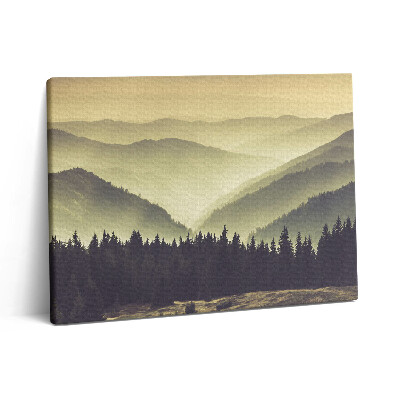 Vászonkép falra 80x60 Ködös hegyoldal