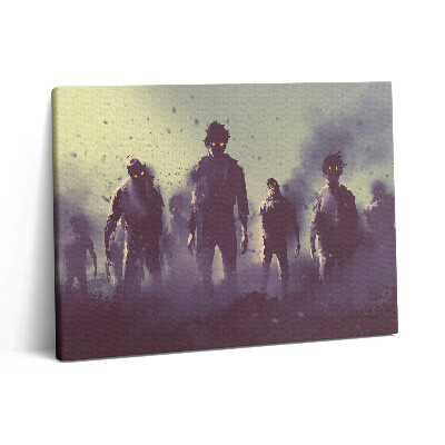 Vászonkép falra 80x60 Zombik Halloween éjszakáján