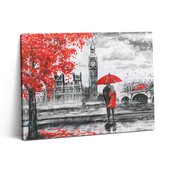 Vászonkép falra 80x60 A londoni Big Ben városi panorámája