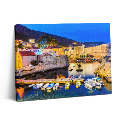 Vászonkép falra 80x60 Óvárosi öböl éjszaka