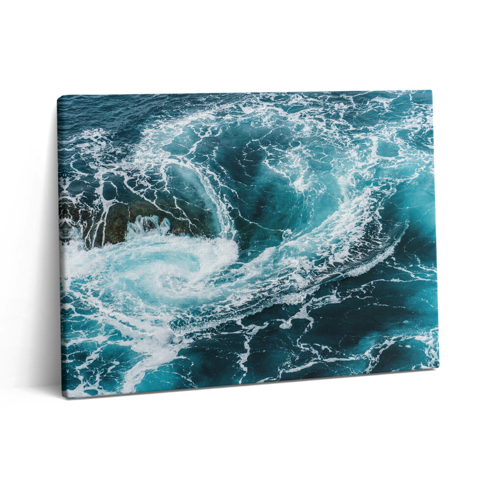 Vászonkép falra 80x60 Kavargó habzó hullámok