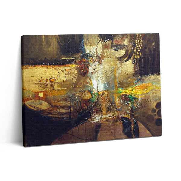 Vászonkép falra 80x60 Festett színes absztrakció
