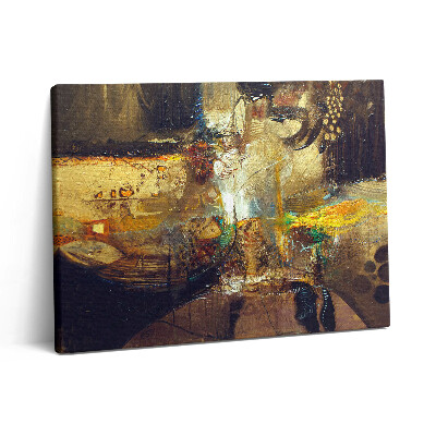 Vászonkép falra 80x60 Festett színes absztrakció