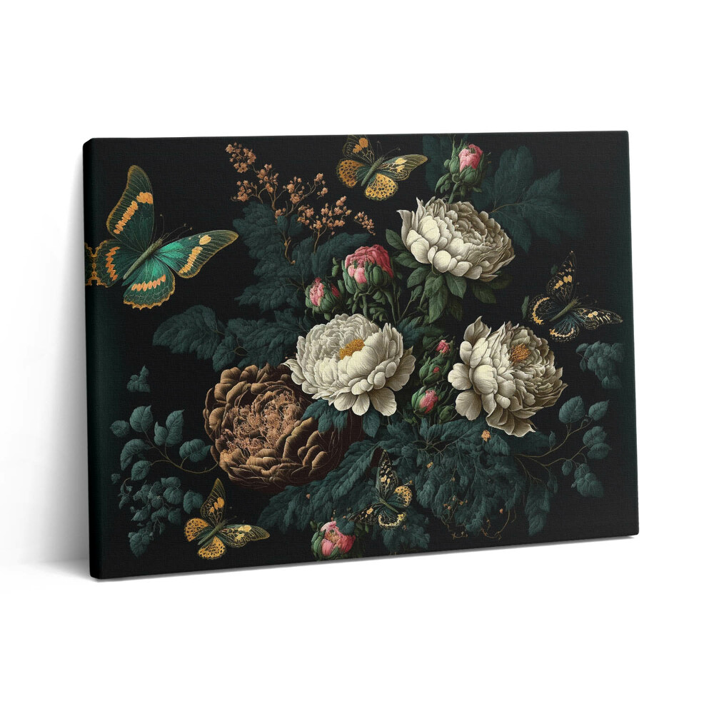 Vászonkép falra 80x60 Növényi virágminta