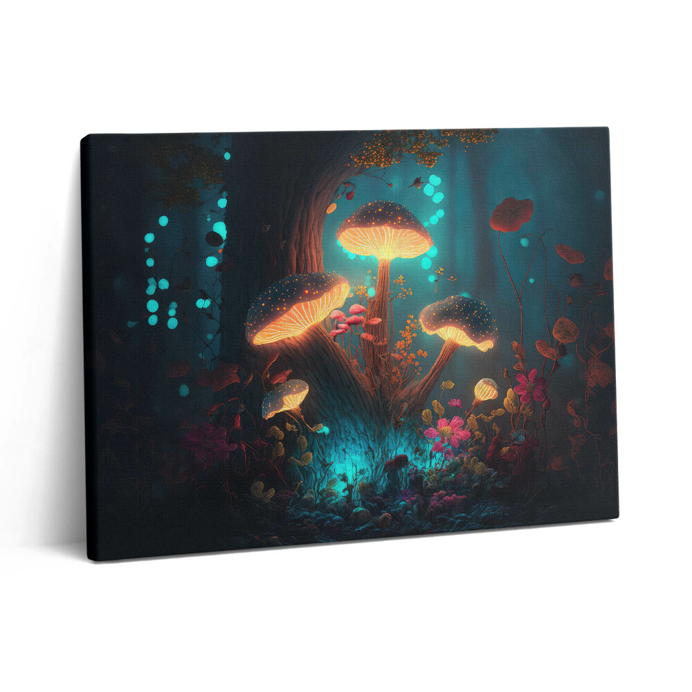 Vászonkép falra 80x60 Erdő és varázsgomba