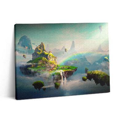 Vászonkép falra 80x60 Fantasztikus jelenetek kínai stílusban