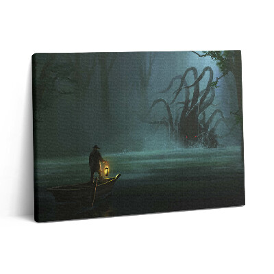 Vászonkép falra 80x60 Ember és szörny a mocsárban