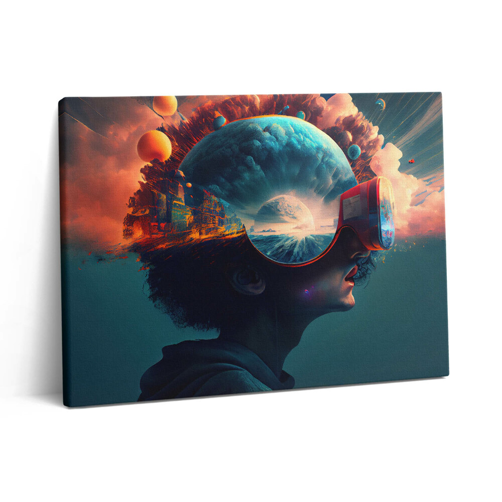 Vászonkép falra 80x60 Futurisztikus virtuális világ