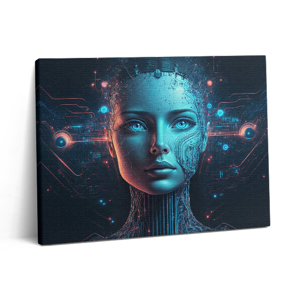 Vászonkép falra 80x60 Mesterséges intelligencia női robot