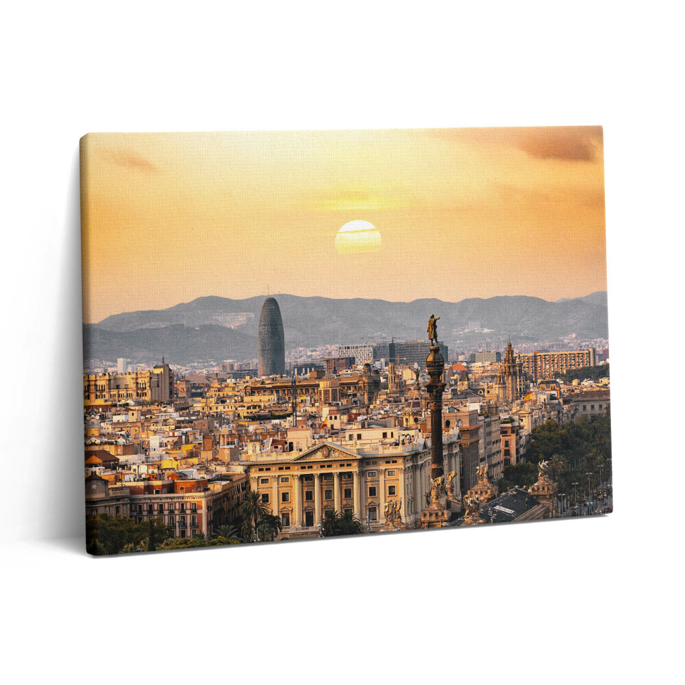 Vászonkép falra 80x60 A barcelonai Sagrada Familia tájképe