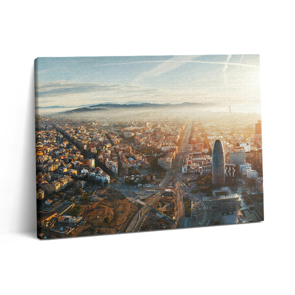 Vászonkép falra 80x60 Barcelona panorámája