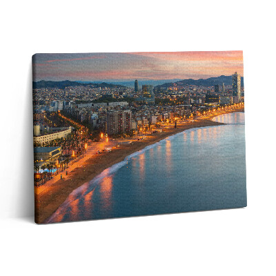 Vászonkép falra 80x60 Keleti strand Barcelonában