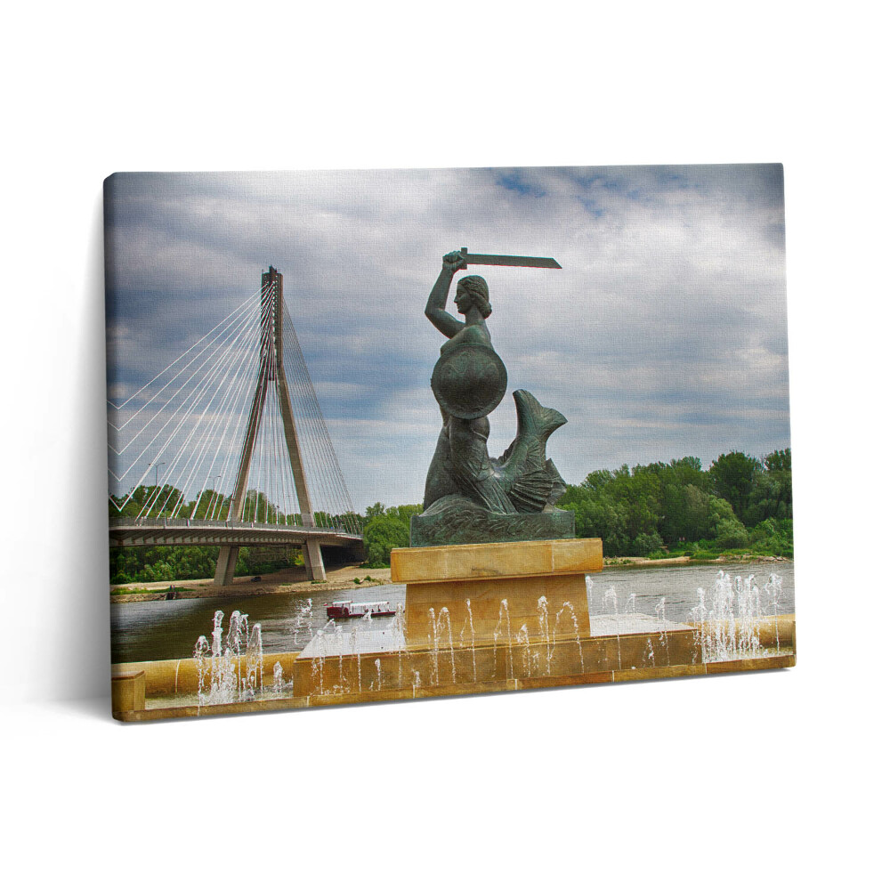 Vászonkép falra 80x60 A hableány szobra Varsóban