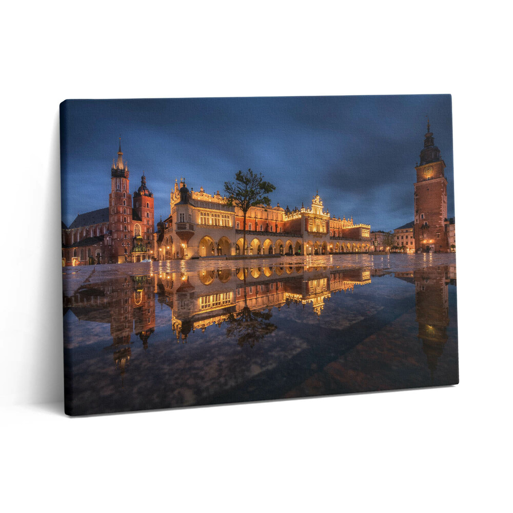 Vászonkép falra 80x60 Krakkó főtéri ruházati csarnok