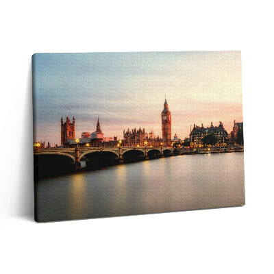 Vászonkép falra 80x60 A londoni Big Ben panorámája