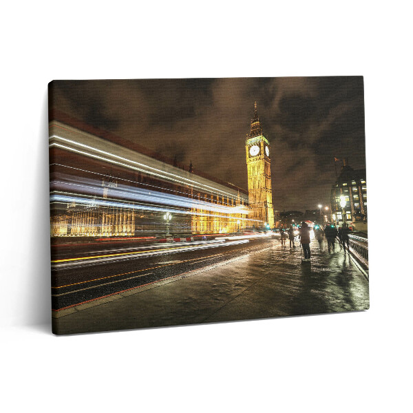 Vászonkép falra 80x60 Big Ben éjszaka A fény sebessége
