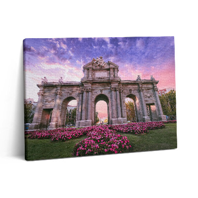 Vászonkép falra 80x60 Alcala kapui Madrid Spanyolország