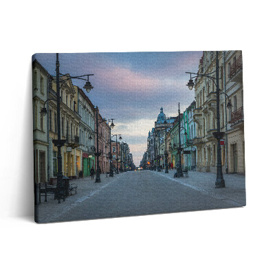 Vászonkép falra 80x60 Piotrkowska utca Lodzban
