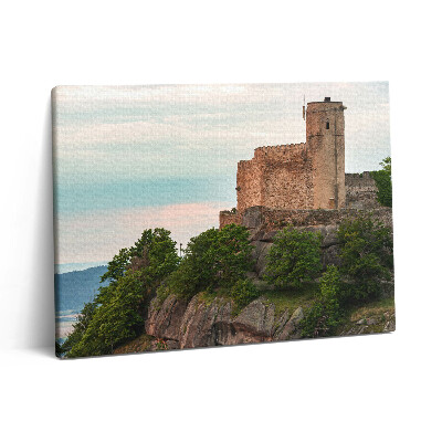 Vászonkép falra 80x60 Chojnik kastély Jelenia Górában