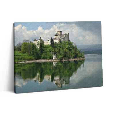 Vászonkép falra 80x60 Vár Niedzica felől