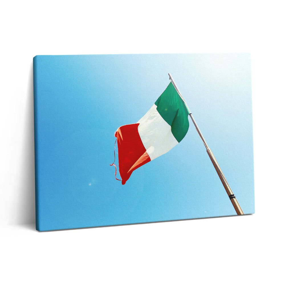 Vászonkép falra 80x60 Olasz zászló