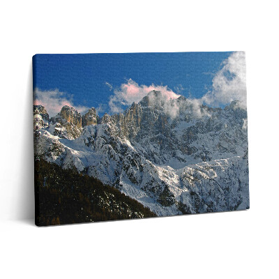 Vászonkép falra 80x60 Hegyek kék ég alatt