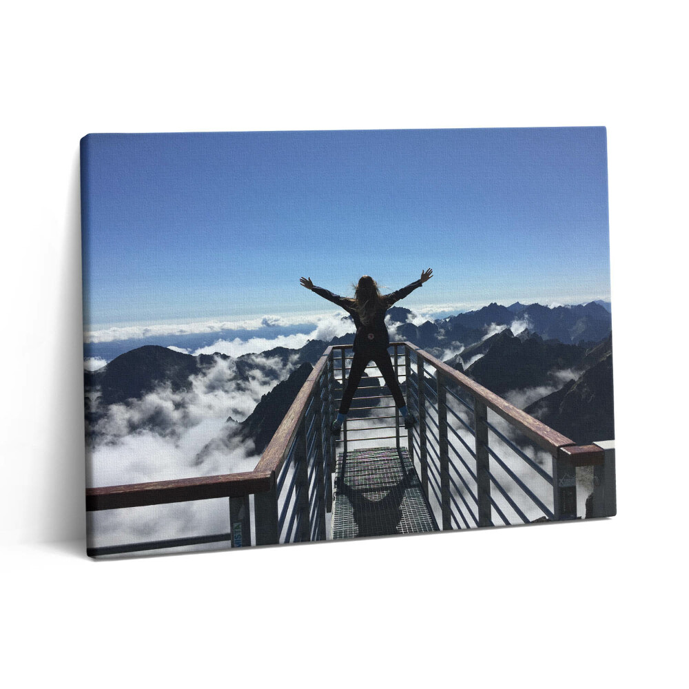 Vászonkép falra 80x60 Női Tátra Szlovákia