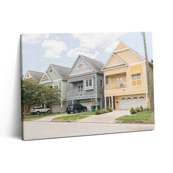 Vászonkép falra 80x60 Házak Houstonban