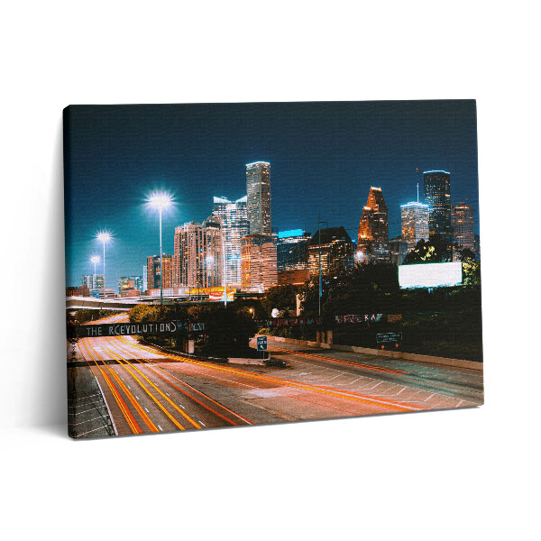 Vászonkép falra 80x60 Houston városa éjszaka