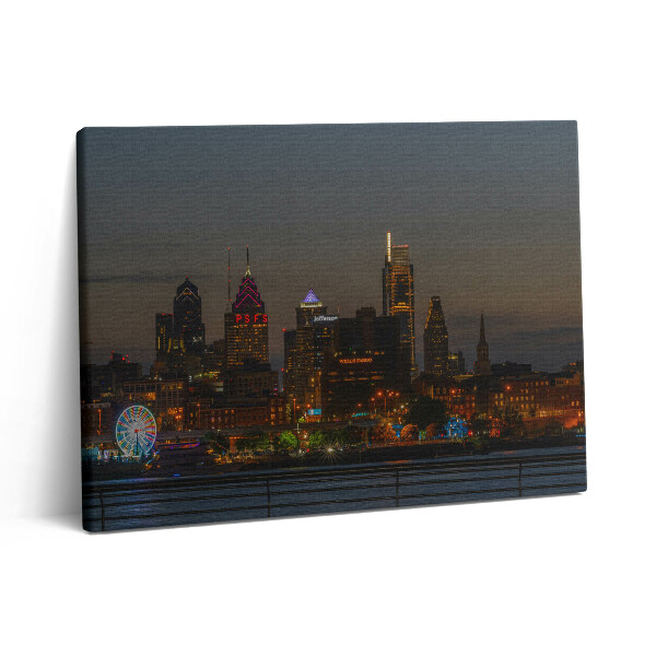 Vászonkép falra 80x60 Óriáskerék Philadelphiában