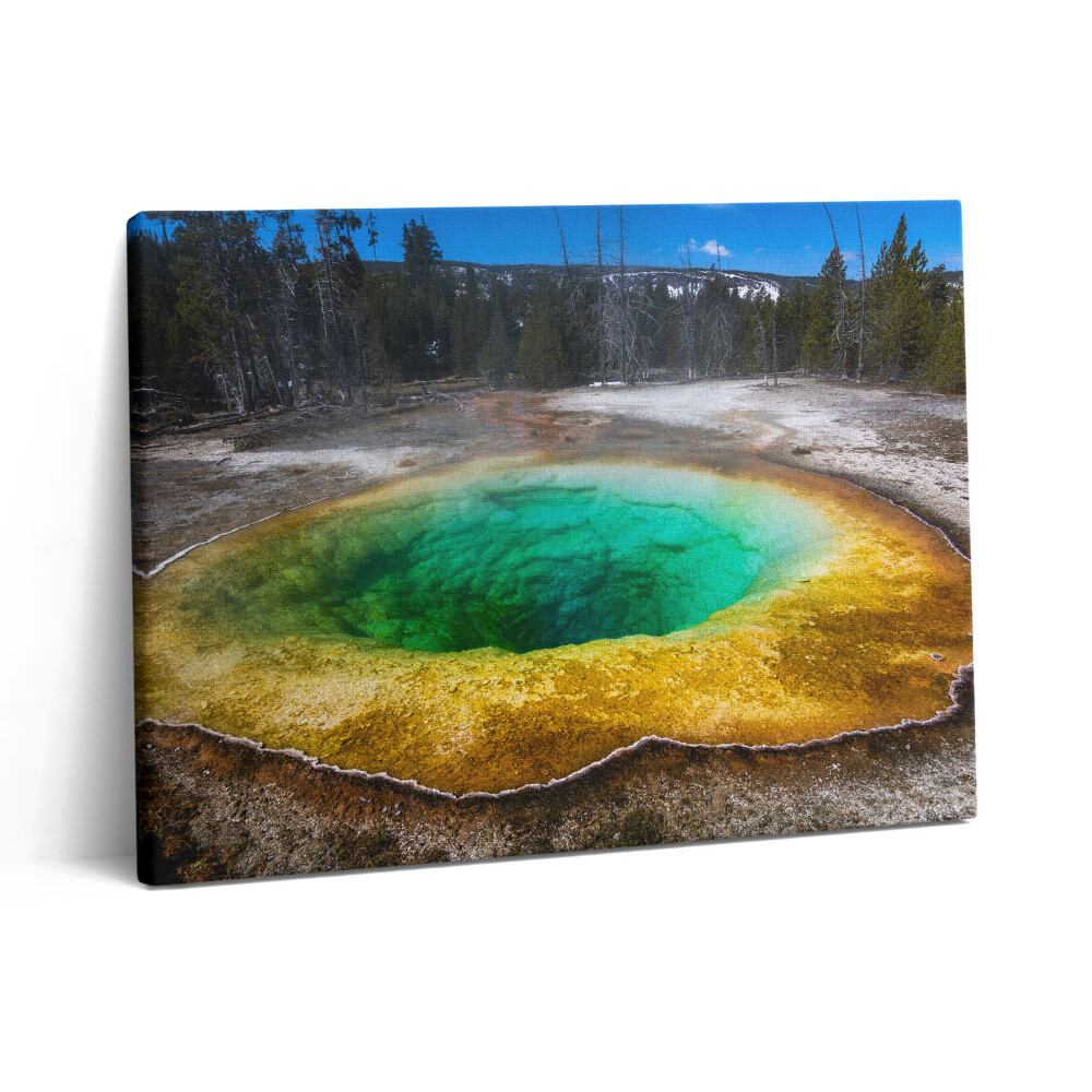 Vászonkép falra 80x60 Forró források Yellowstone-ban