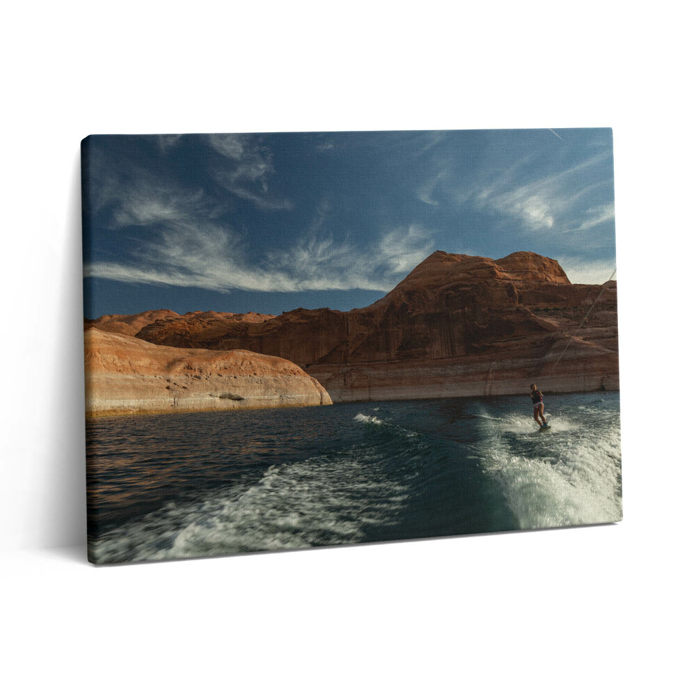 Vászonkép falra 80x60 Vízisíelő személy