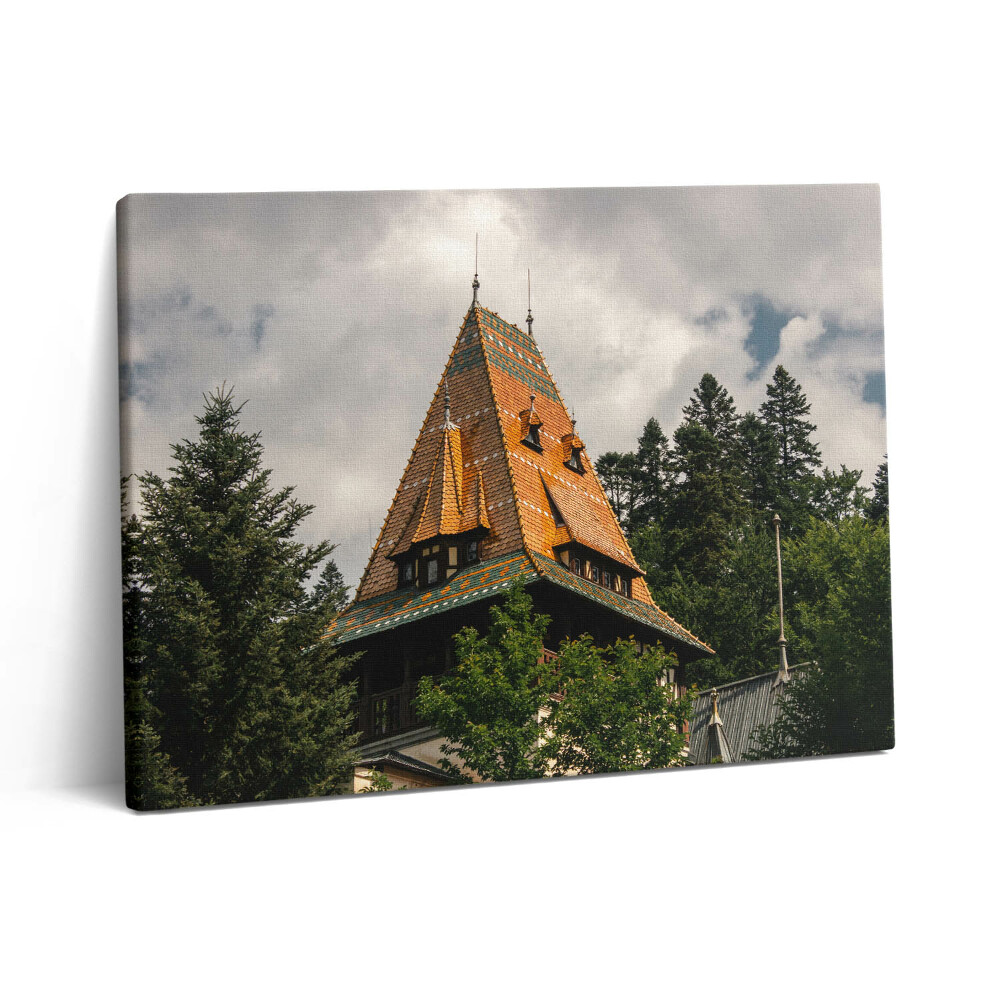 Vászonkép falra 80x60 Pelisor-palota Romániában