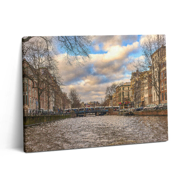 Vászonkép falra 80x60 Rotterdami csatorna