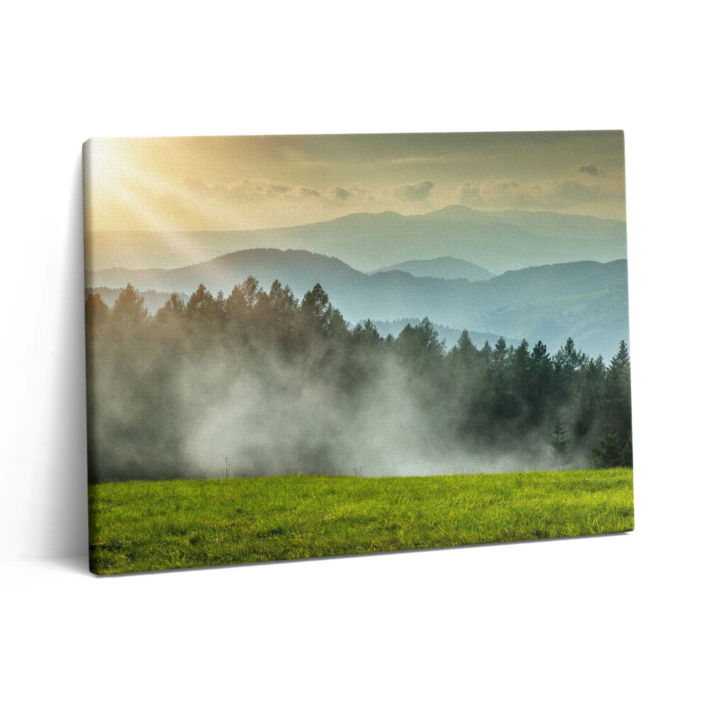 Vászonkép falra 80x60 Tájkép a Beszkidek hegységben