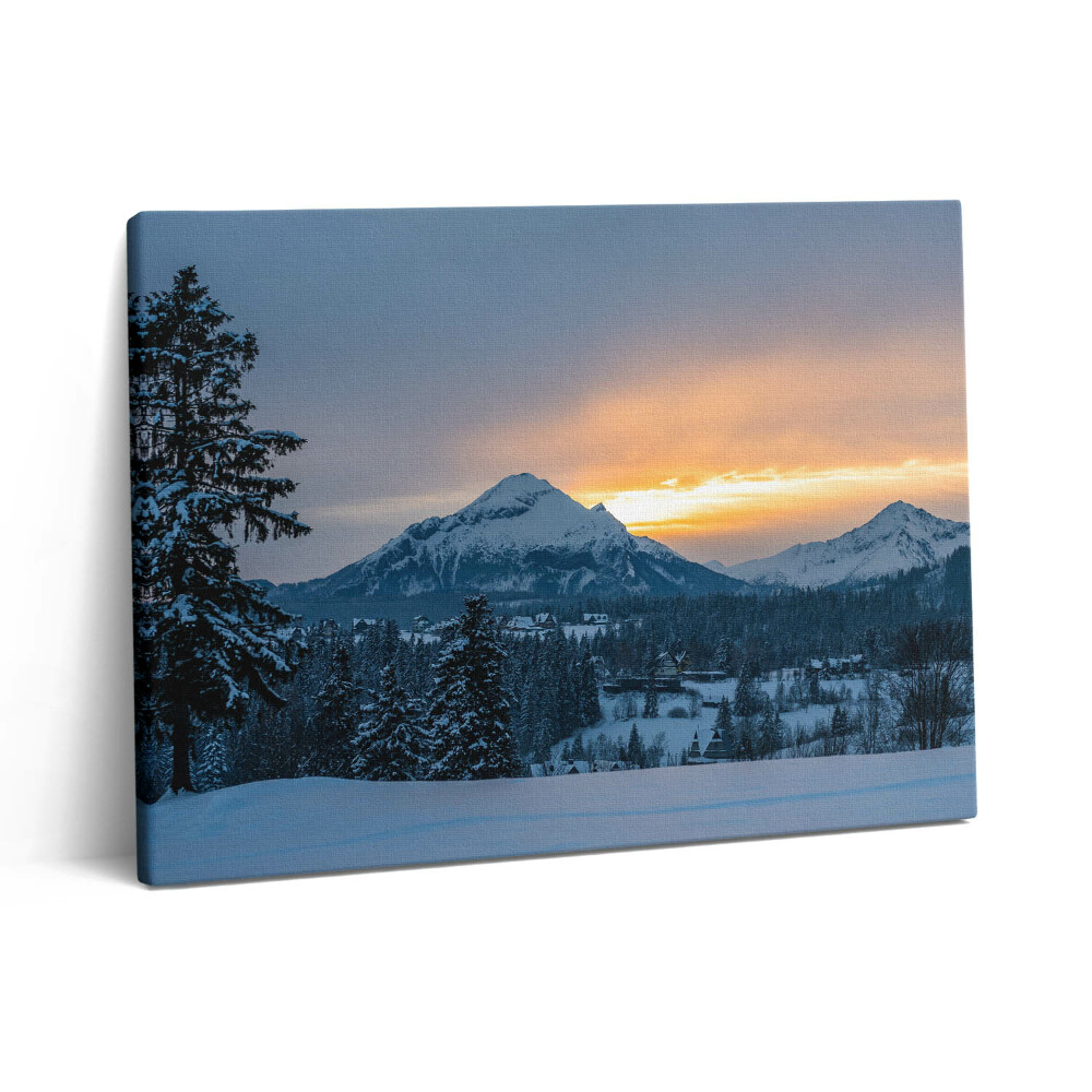 Vászonkép falra 80x60 Krynica Zdrój Hegyi tájkép