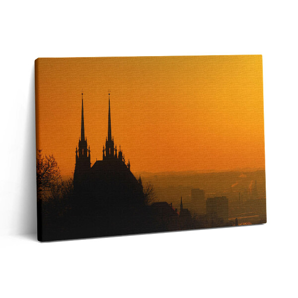 Vászonkép falra 80x60 A brünni székesegyház látképe