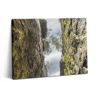 Vászonkép falra 80x60 Sziklaváros a Cseh Köztársaságban