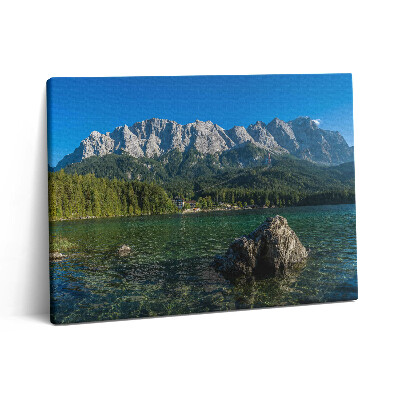 Vászonkép falra 80x60 Zugspitze csúcs Németországban