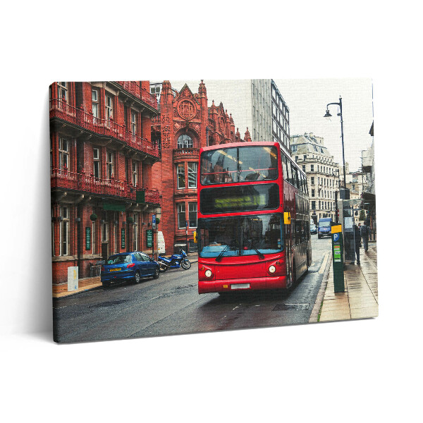 Vászonkép falra 80x60 Busz Birminghamben Egyesült Királyság