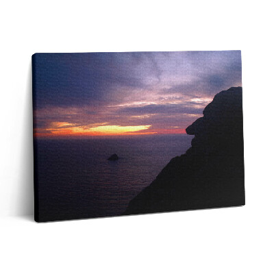 Vászonkép falra 80x60 Kőfej