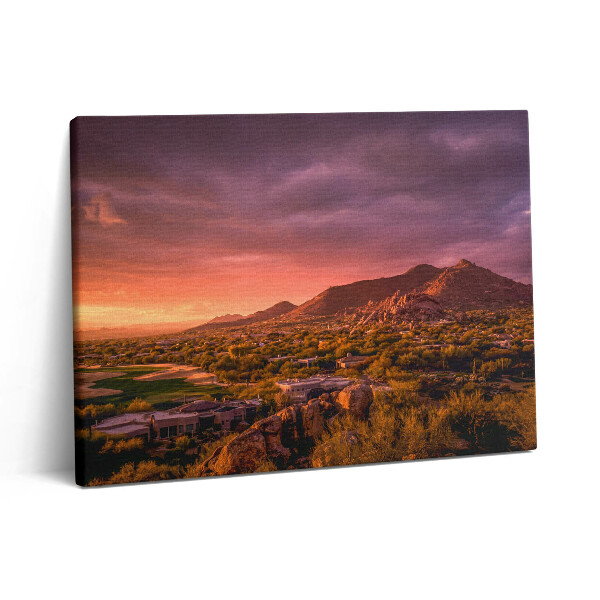 Vászonkép falra 80x60 Naplemente Észak-Scottsdale felett
