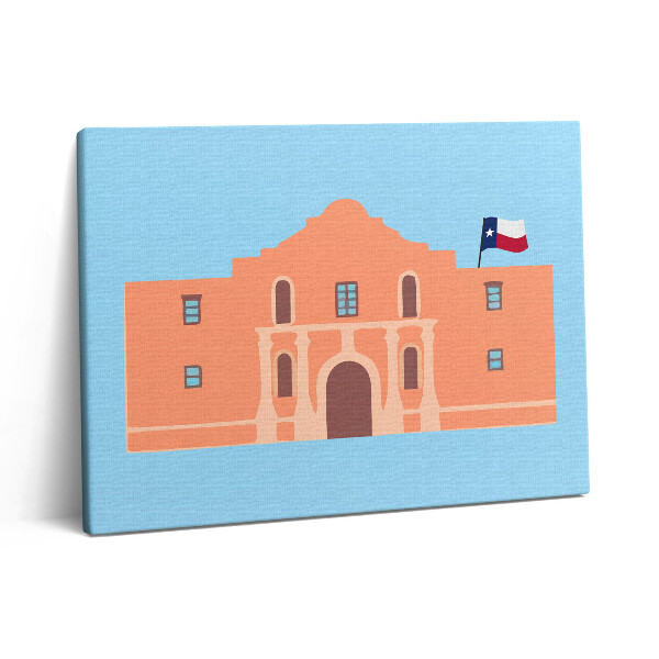 Vászonkép falra 80x60 Az Alamo emlékműve Texasban