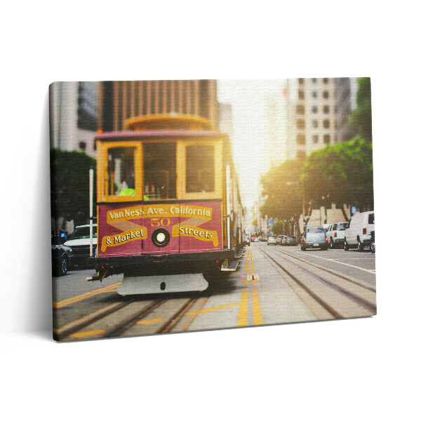 Vászonkép falra 80x60 San Francisco-i villamos